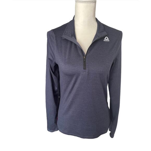Reebok Women's Running Essentials 1/4 Zip Long Sleeve Top Shirt Size Small - Picture 3 of 12